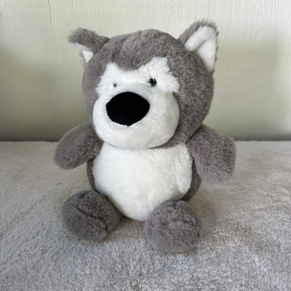 Hero Husky Plush Aurora Big Round Belly Soft‎ Dog Stuffed Animal NWOT